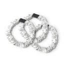 Aflora - Set De 3 Petits Chouchous En Soie - Aflora Blanc - D 6 Cm