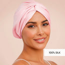 Soléa - Bonnet De Nuit En Soie - Soléa Rose Clair
