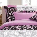Nuit En Fleurs - Drap-Housse Satin De Coton - Ondelia Rose