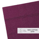 Sérika - Drap Plat Satin De Coton - Sérika Prune