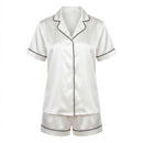 Maëlla - Set De Pyjama Court En Soie - Maëlla Blanc