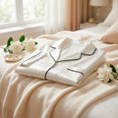 Maëlla - Set De Pyjama Court En Soie - Maëlla Blanc
