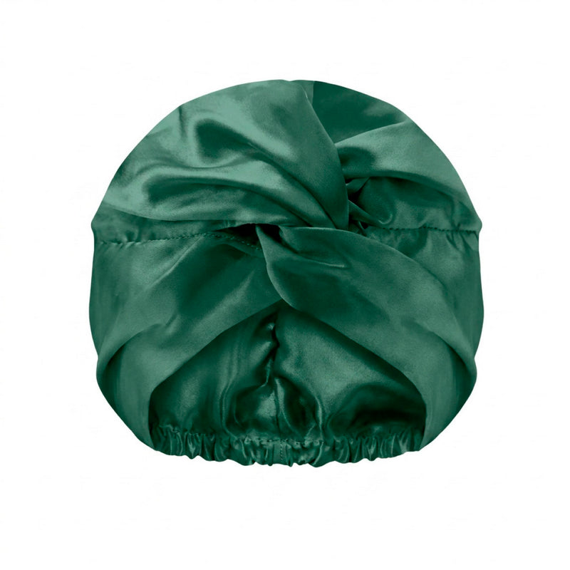 Soléa - Bonnet De Nuit En Soie - Soléa Vert Sauge