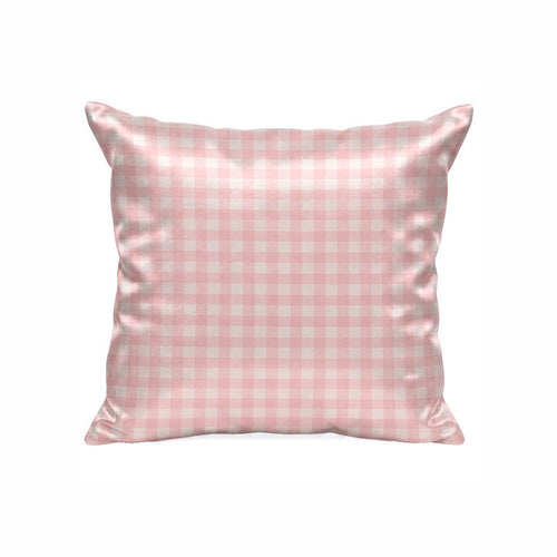 Lunéia - Taie D'Oreiller En Soie - Lunéia Rose Vichy