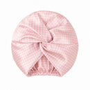 Soléa - Bonnet De Nuit En Soie - Soléa Rose Vichy