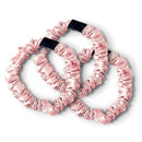 Aflora - Set De 3 Petits Chouchous En Soie - Aflora Marbre Rose - D 6 Cm