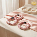 Aflora - Set De 3 Petits Chouchous En Soie - Aflora Marbre Rose - D 6 Cm