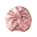 Soléa - Bonnet De Nuit En Soie - Soléa Marbre Rose