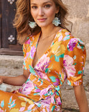 Robe Midi Invitée - Ocre