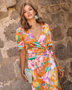 Robe Midi Invitée - Ocre