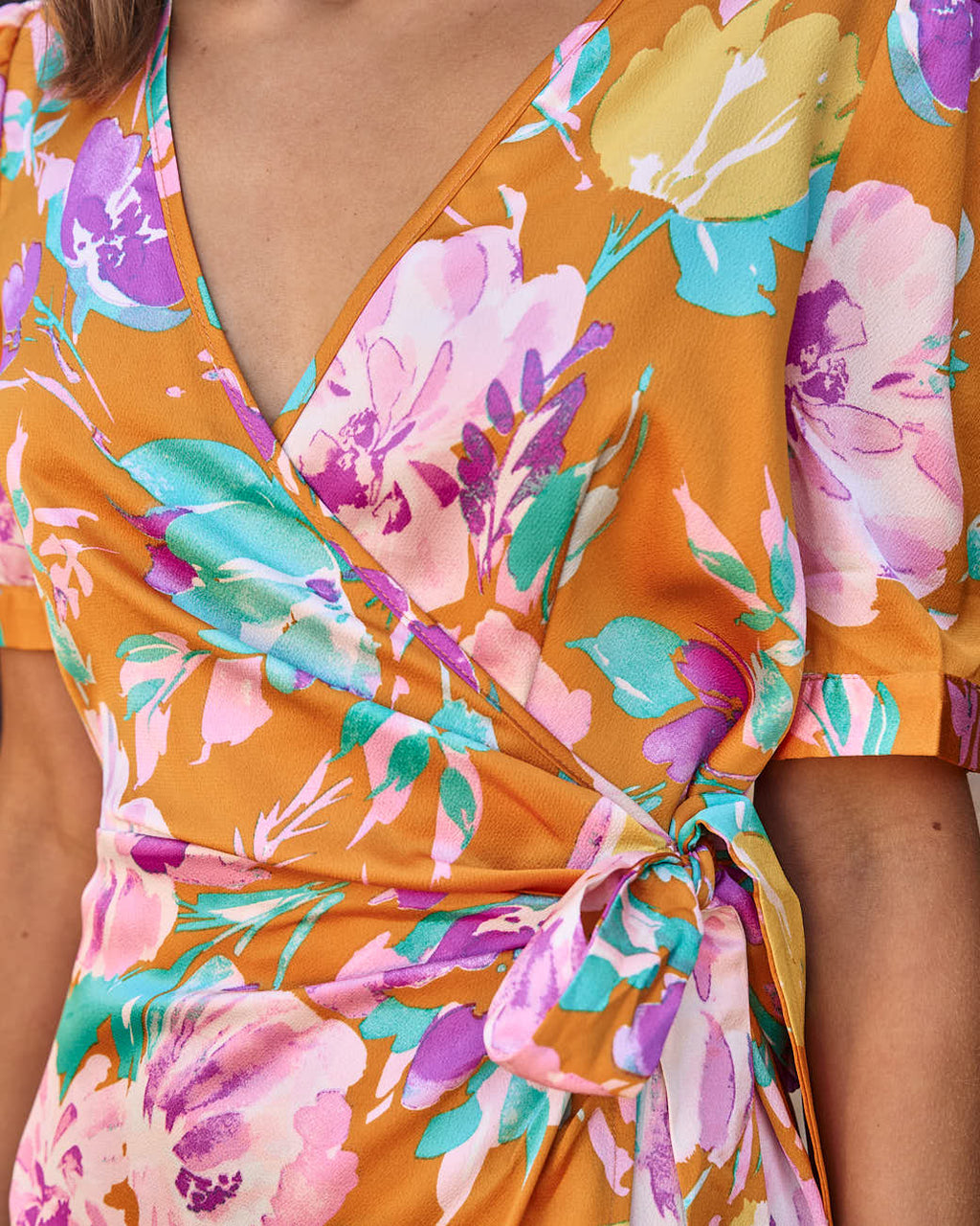 Robe Midi Invitée - Ocre