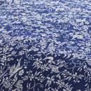 Birds - Housse De Couette Satin De Coton Birds Bleu