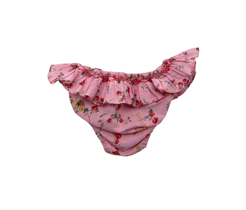 Bonpoint - Short Bloomer Rose Brodée Main - 4 Ans