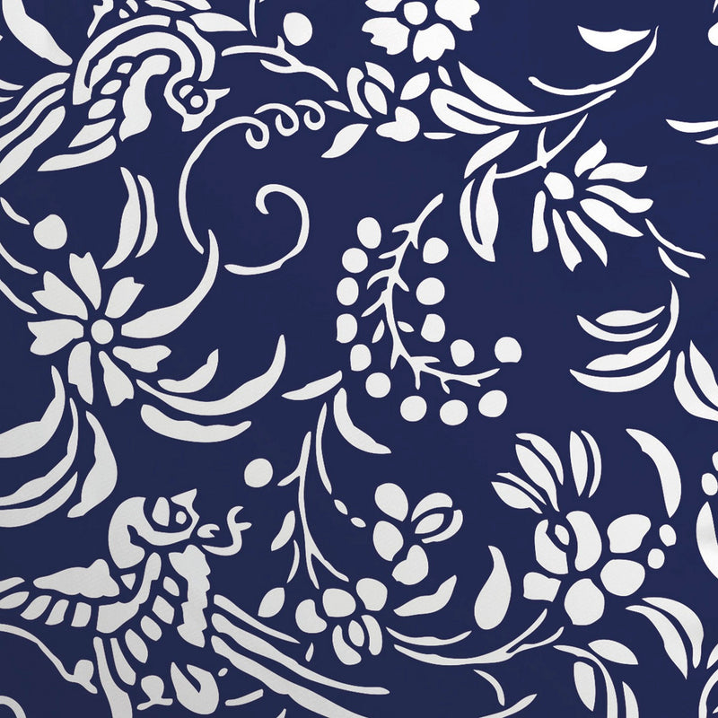 Birds - Set De 2 Taies D'Oreiller Satin De Coton Birds Bleu