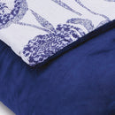 Lace - Boutis/Couvre-Lit En Satin De Coton Et Velours Ultra Doux Piqué - Lace Bleu