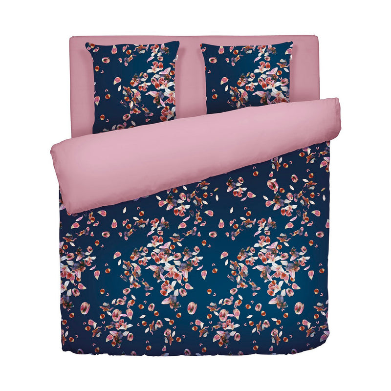 Aurore - Housse De Couette Satin De Coton Aurore Rose