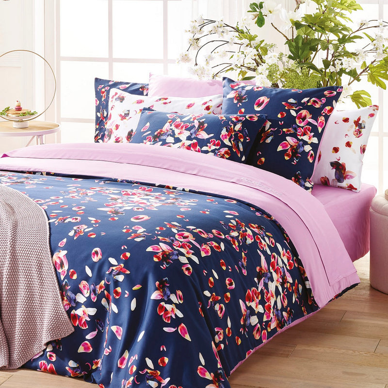 Aurore - Set De 2 Taies D'Oreiller Satin De Coton Aurore Rose