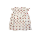 Bonpoint - Robe Écrue À Fleurs - 6 Ans