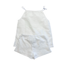 Bonpoint - Ensemble Robe Et Short Blanc - 6 Ans