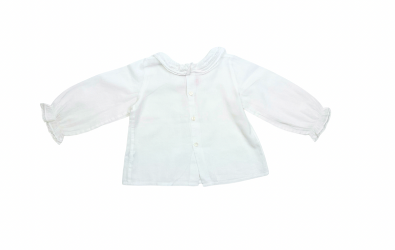 Bonpoint - Blouse Blanche - 12 Mois