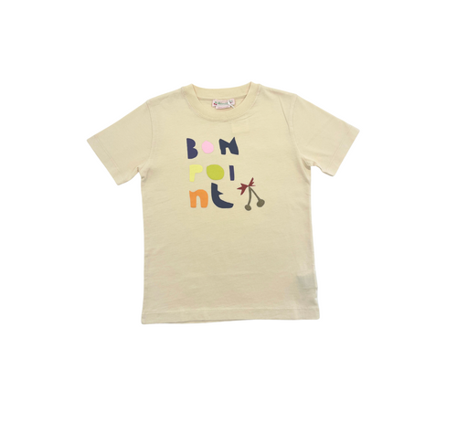 Bonpoint - T-Shirt Beige "Bonpoint" - 6 Ans