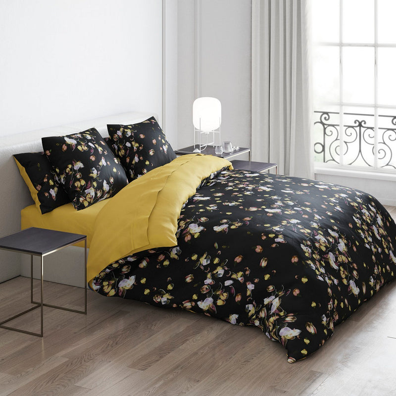 Aurore - Housse De Couette Satin De Coton Aurore Ocre