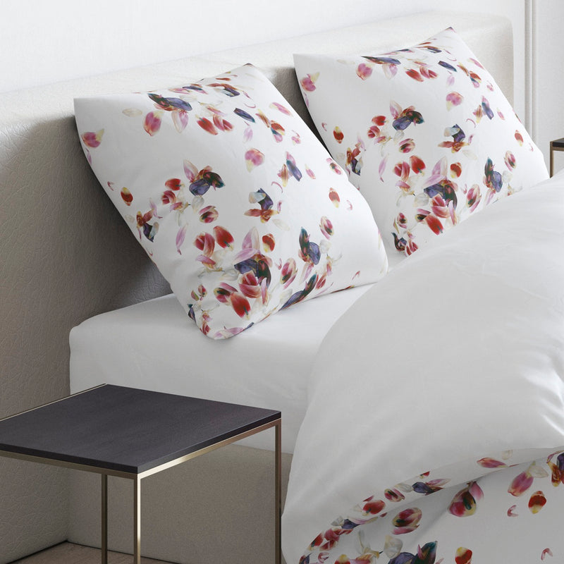 Aurore - Set De 2 Taies D'Oreiller Satin De Coton Aurore Blanc
