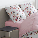 Aurore - Set De 2 Taies D'Oreiller Satin De Coton Aurore Blanc / Rose Clair