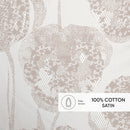 Lace - Set De 2 Taies D'Oreiller Satin De Coton Lace Taupe