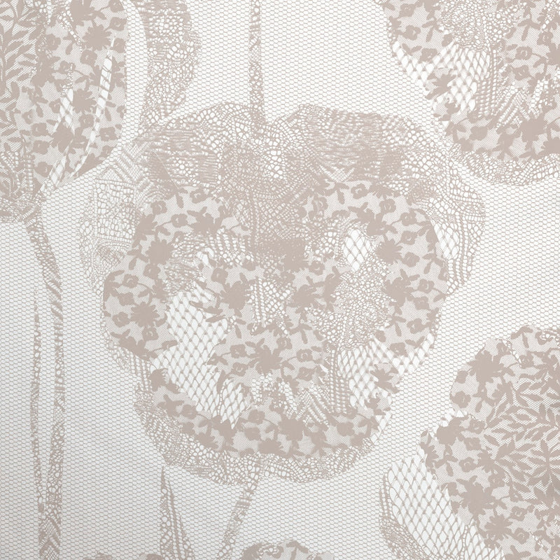 Lace - Taie D'Oreiller Satin De Coton Lace Taupe