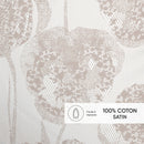 Lace - Taie D'Oreiller Satin De Coton Lace Taupe