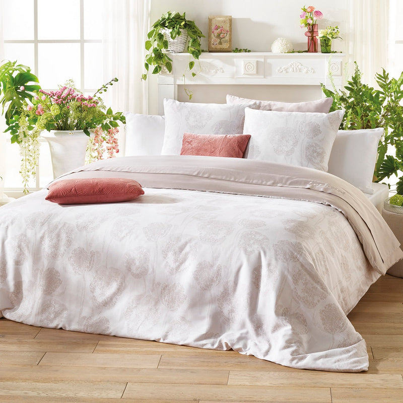 Lace - Taie D'Oreiller Satin De Coton Lace Taupe
