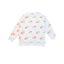 Bonpoint - Sweat Blanc À Fleurs - 10 Ans