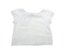 Bonpoint - Blouse Blanche Motifs Bleus - 3 Mois