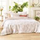 Roses - Housse De Couette + 1 Ou 2 Taie(S) D'Oreiller Satin De Coton Roses Taupe