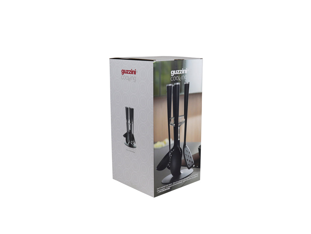 Preparation - Set De 5 Cucharones Con Soporte Cooking
