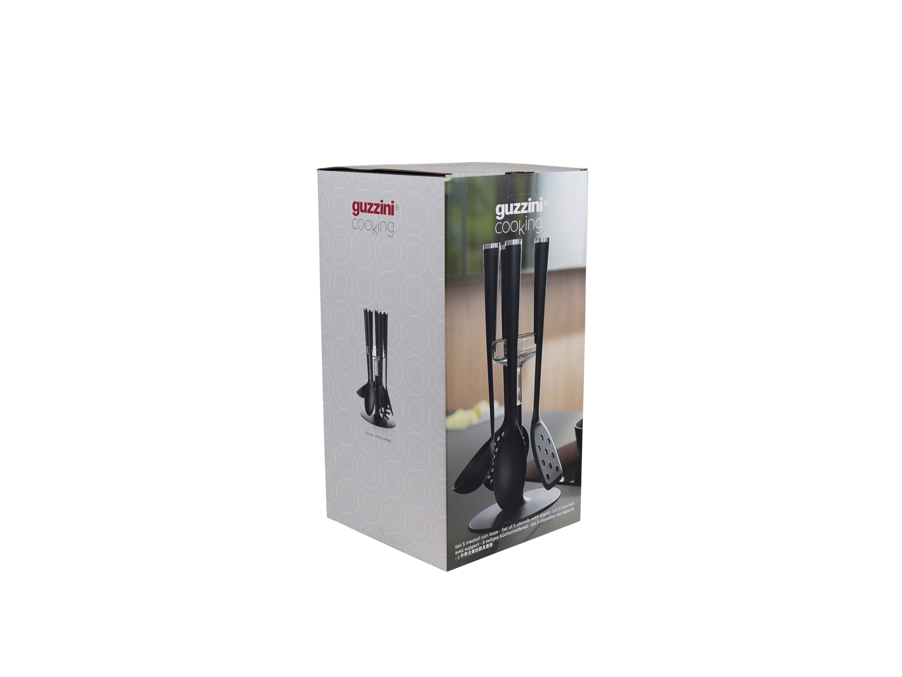 Preparation - Set De 5 Cucharones Con Soporte Cooking