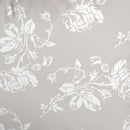 Roses - Set De 2 Taies D'Oreiller Satin De Coton Roses Taupe