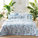 Buddleia / Buddleia Small - Drap-Housse Satin De Coton Uni Bleu Sarcelle