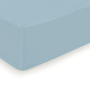 Buddleia / Buddleia Small - Drap-Housse Satin De Coton Uni Bleu Sarcelle