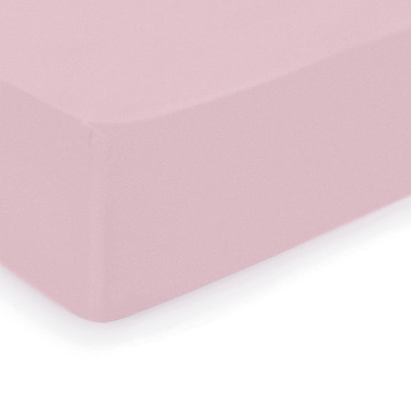 Jardin Secret - Drap-Housse Satin De Coton Uni Rose Blush