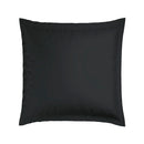 Jacquard - Set De 2 Taies D'Oreiller Satin De Coton Rayure Tissé Jacquard Noir