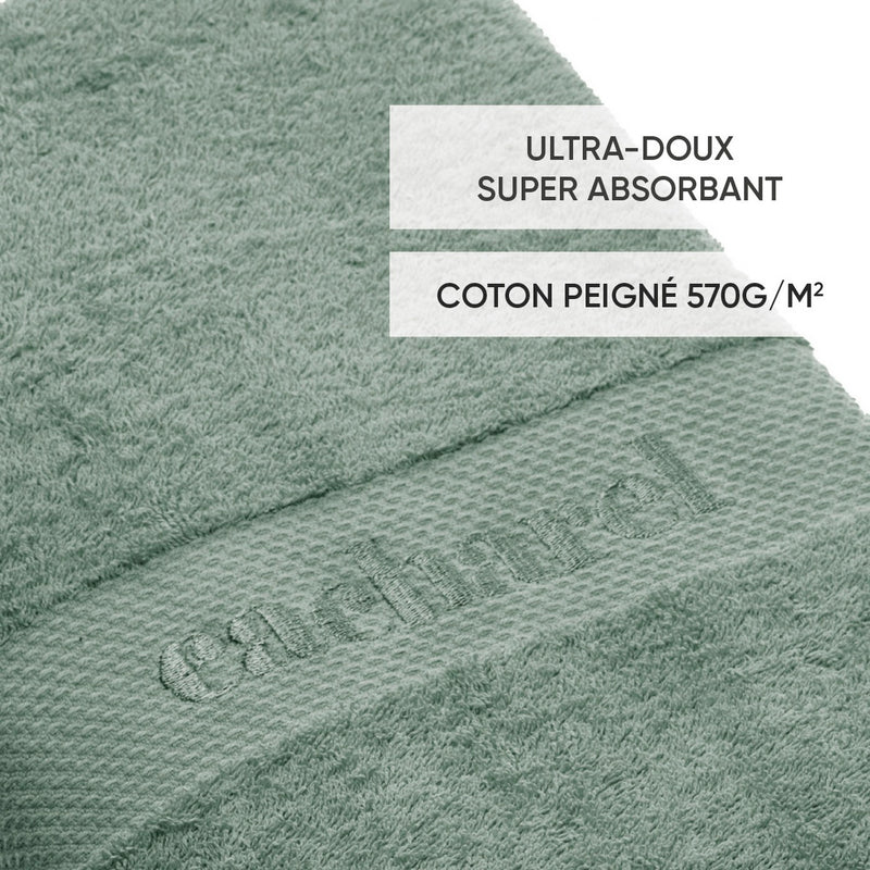 Maxi Drap De Bain Vert Bouteille