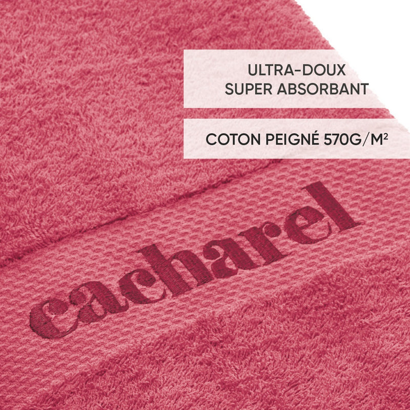 Set De 2 Draps De Bain Rose Blush