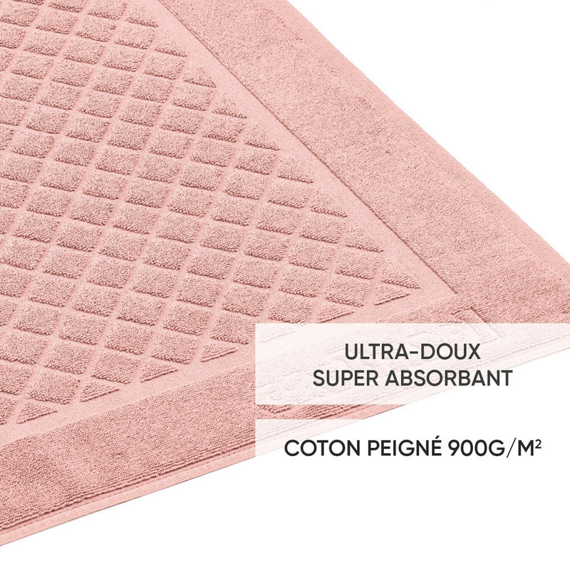 Design 1 - Tapis De Bain Rose Pétale