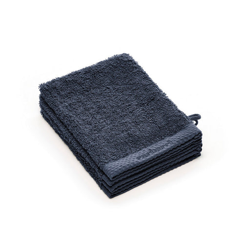 Set De 4 Gants De Toilette Bleu Marine