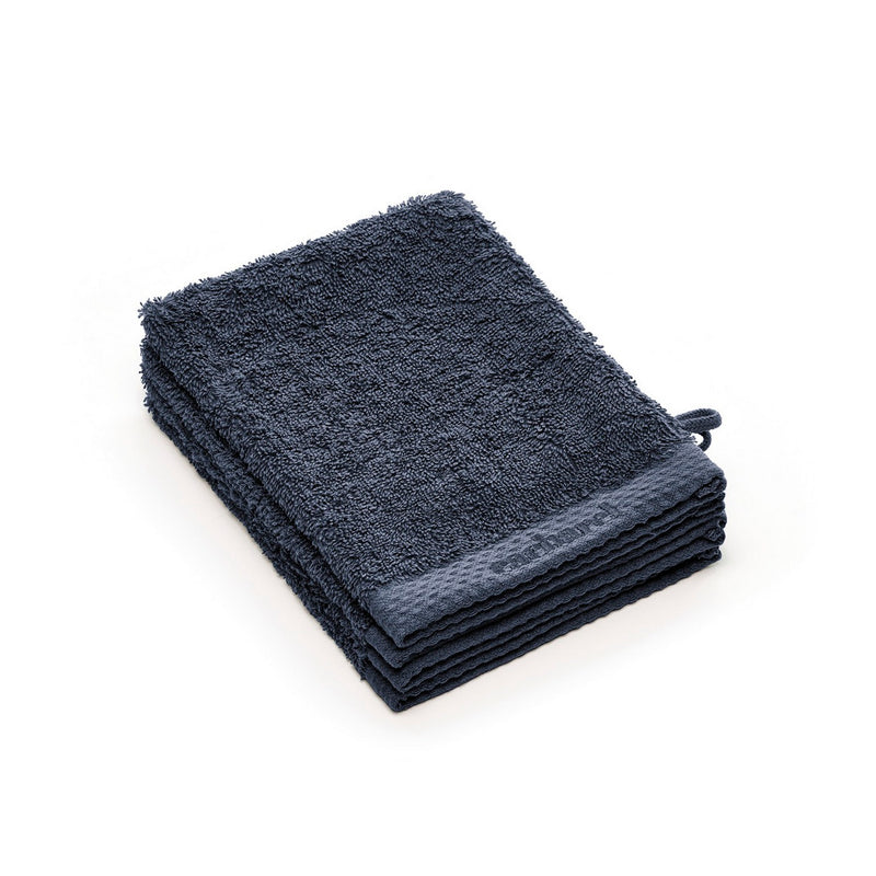 Set De 4 Gants De Toilette Bleu Marine