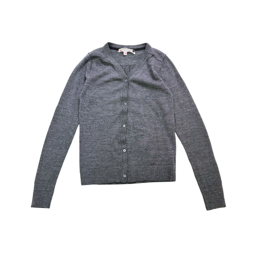 Bonpoint - Cardigan En Laine Gris Foncé (Neuf) - 12 Ans