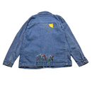 Bonton - Veste En Jean Bleu Et Fleurs Brodées - 12 Ans