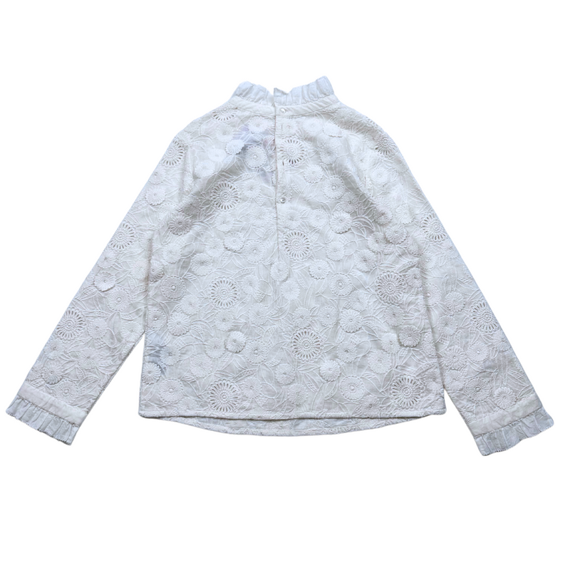 Bonpoint - Blouse Brodée Blanche (Neuve) - 10 Ans